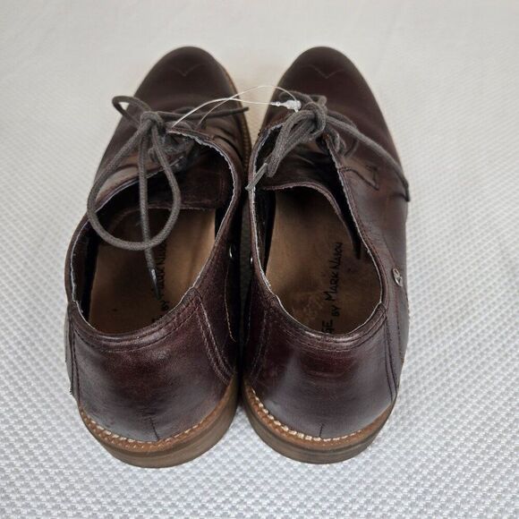 Mark Nason Mens Brown Leather Oxford Dress Shoes Size 8.5